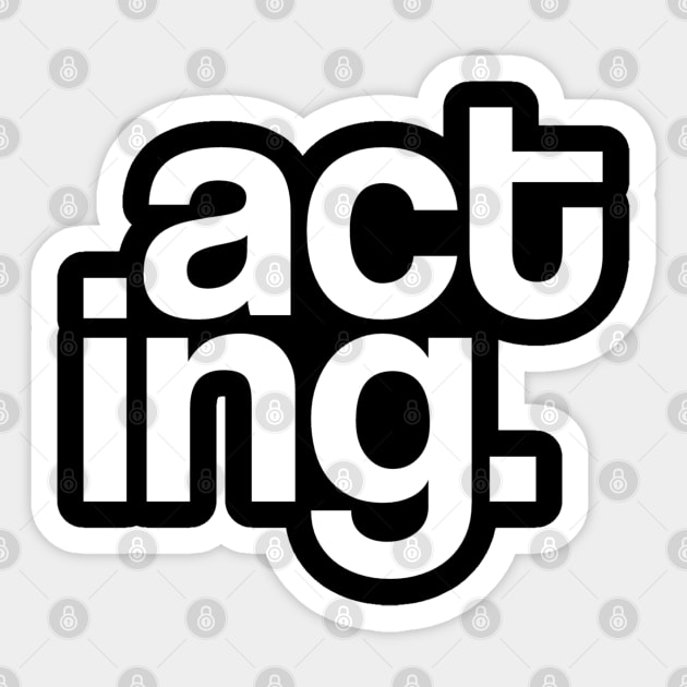 Acting Typography Sticker by radeckari25